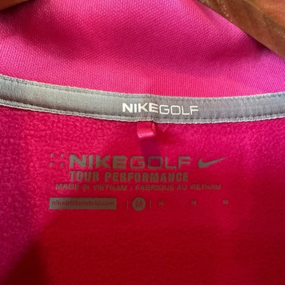 Nike Ryder Cup 2016 1/4 zip Pullover Pink Golf Sweatshirt Women's Medium